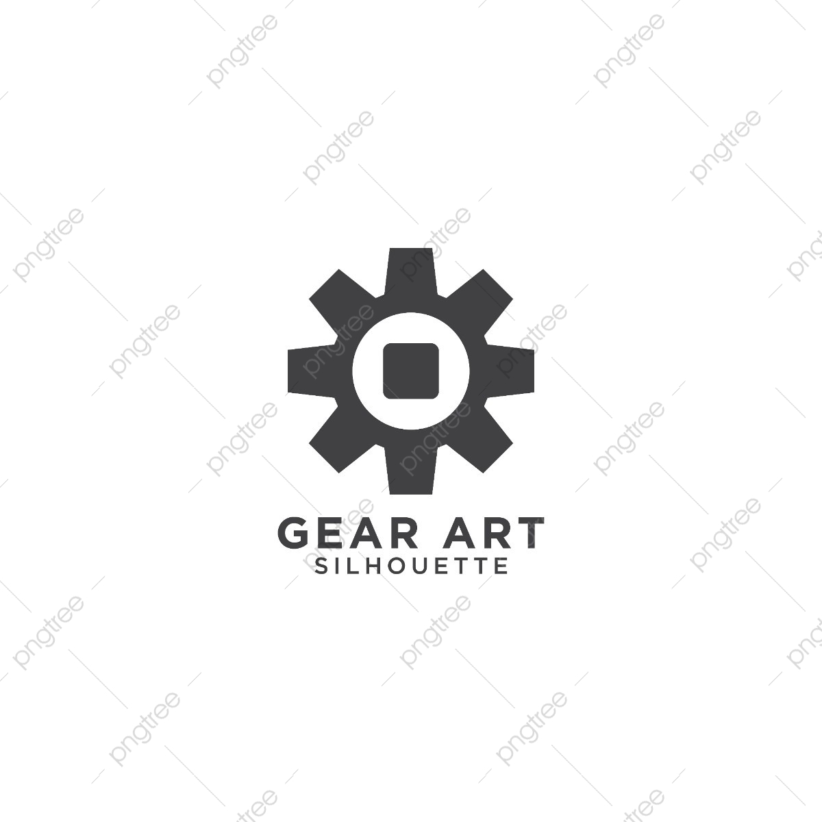 1200x1200 Gear Silhouette Template Vector, Logo, Gear, Icon Png And Vector