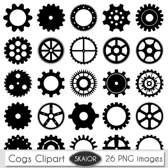 Gear Silhouette Vector at Vectorified.com | Collection of Gear ...