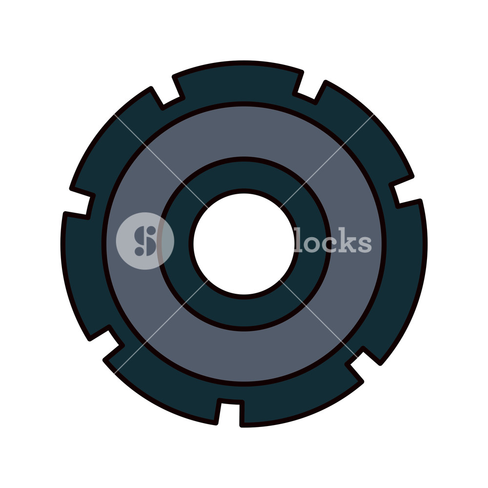 1000x1000 Color Sketch Silhouette Gear Wheel Icon Vector Illustration