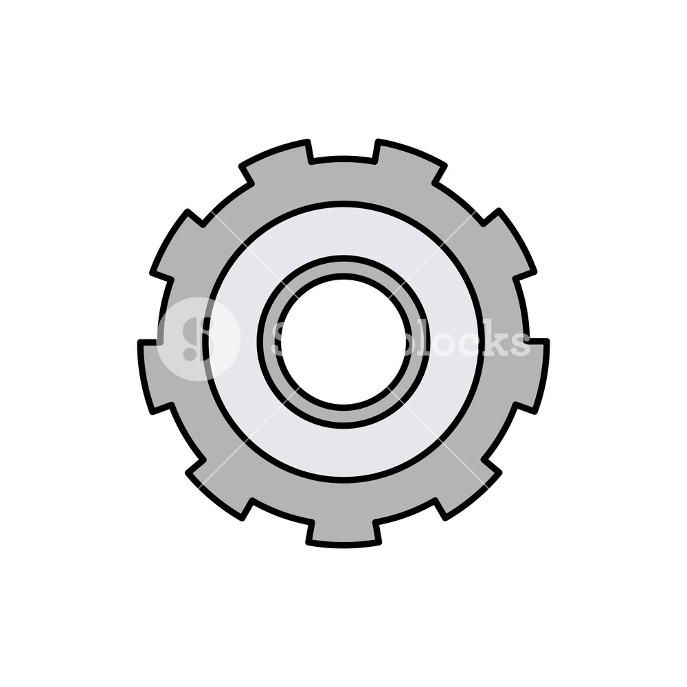 1000x1000 Colorful Silhouette Of Gear Of Wheel Vector Illustration Royalty