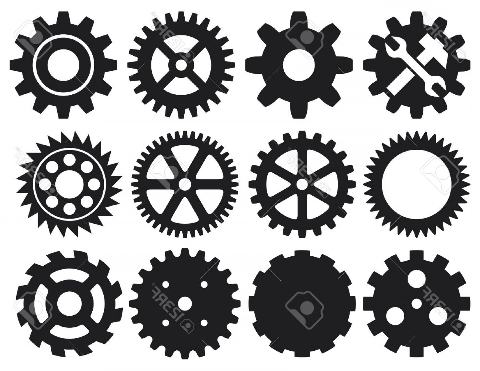 1560x1207 Photogear Collection Machine Gear Wheel Cogwheel Vector Set
