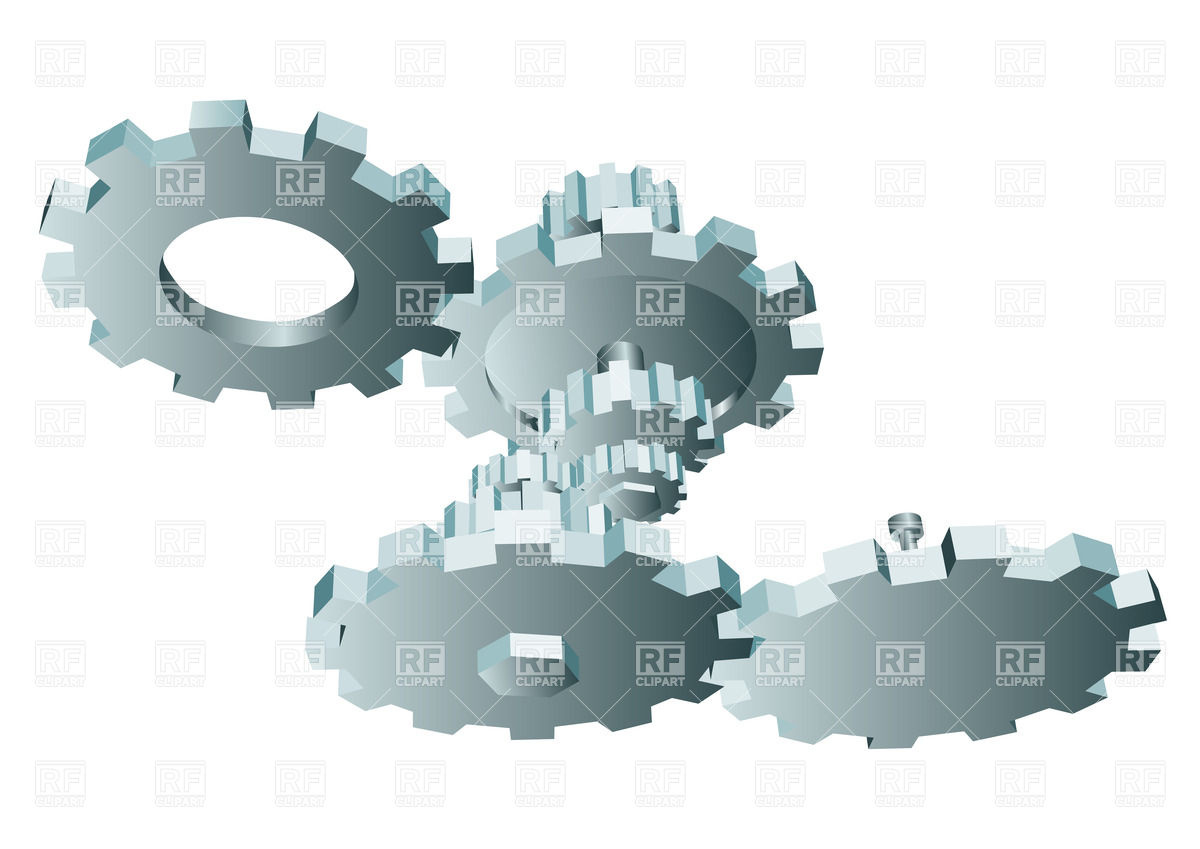 1200x849 Falling Gears Vector Image Of Objects Arkela