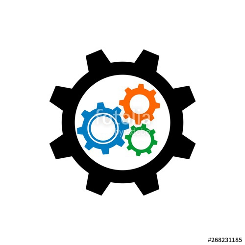 Colorful Gear Vector Logo Template Stock Image And Royalty Free 500x500 Colorful Gear Vector Logo Template Stock Image And Royalty Free