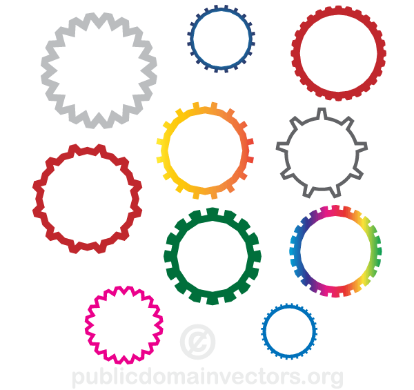 600x565 Gear Wheels Vector Free Download