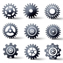 210x210 Mechanical Gear Vector Free Vector Graphic Download