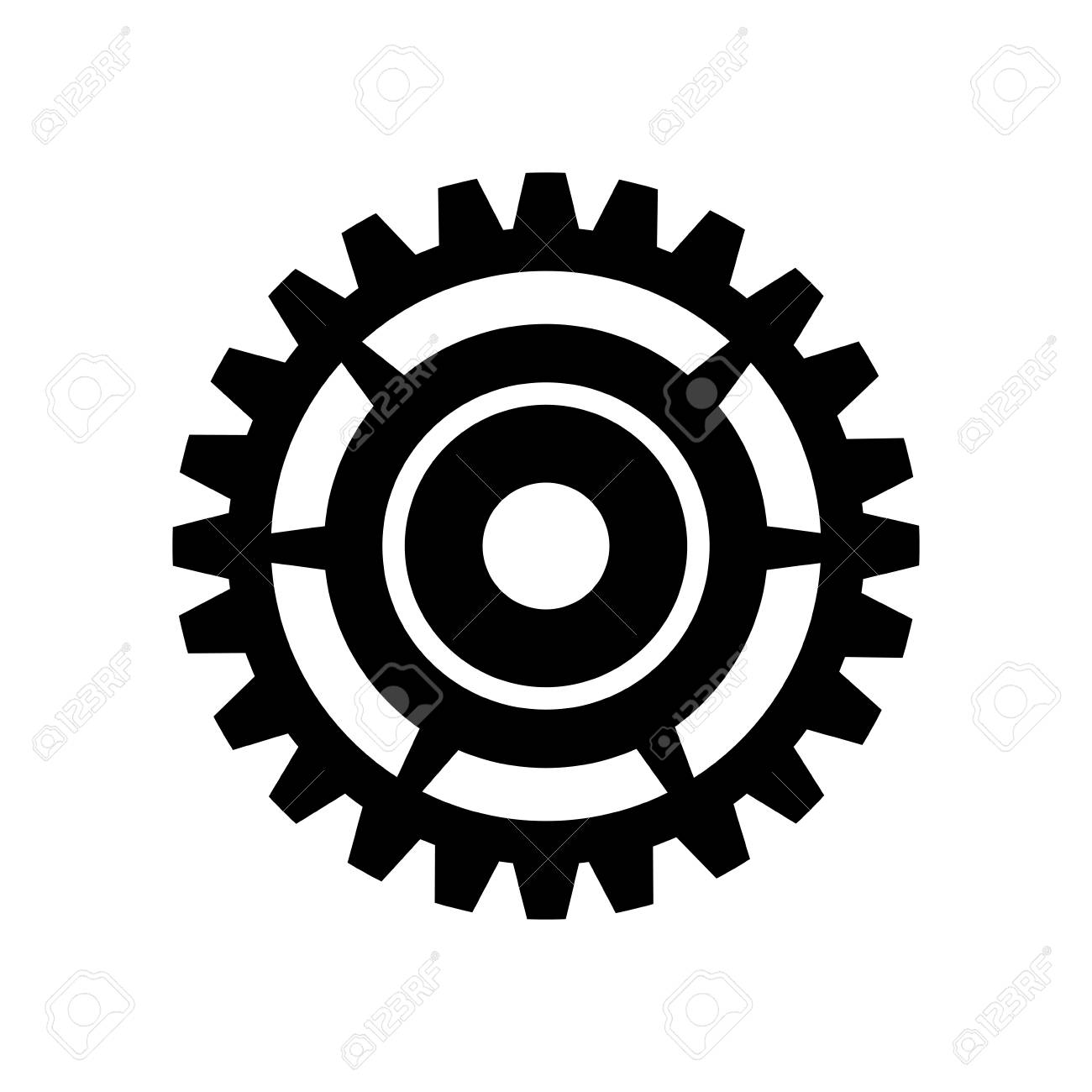 1300x1300 Collection Of 'gear Silhouette Vector' Download More Than
