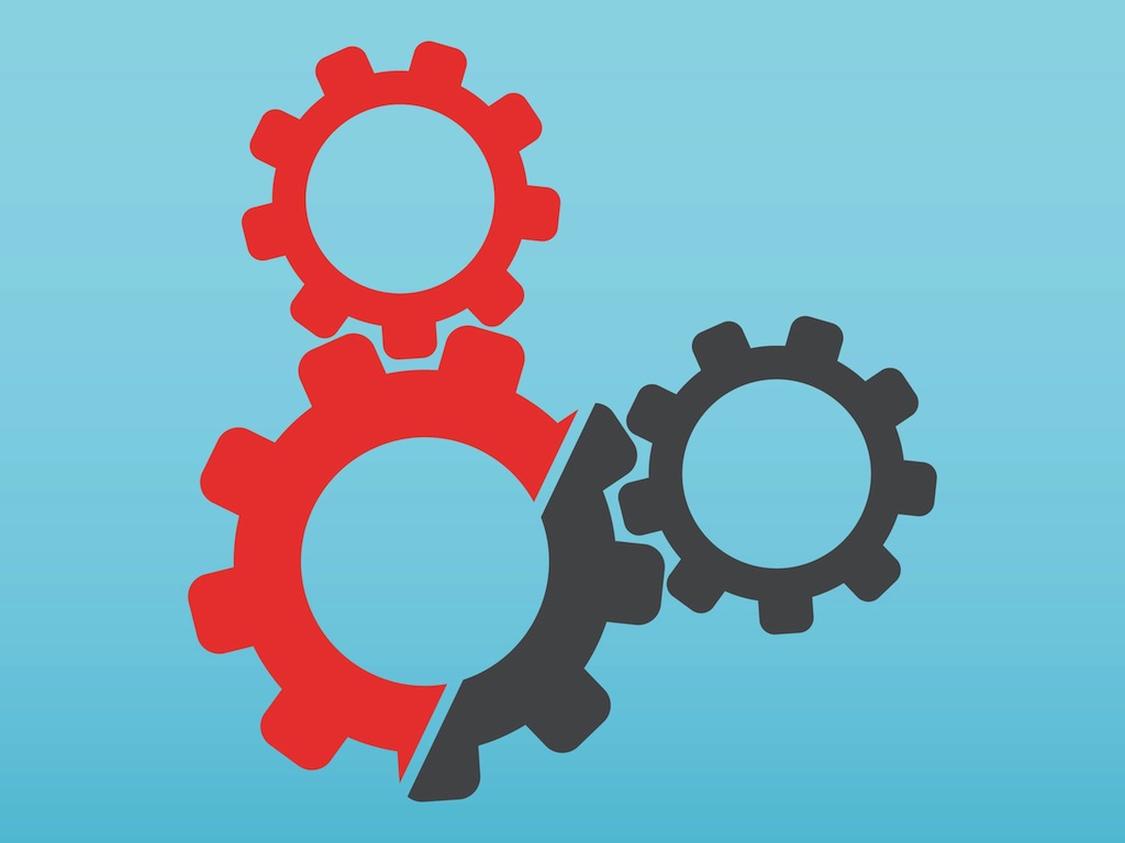 1024x768 Gear Wheels Vector Art Graphics