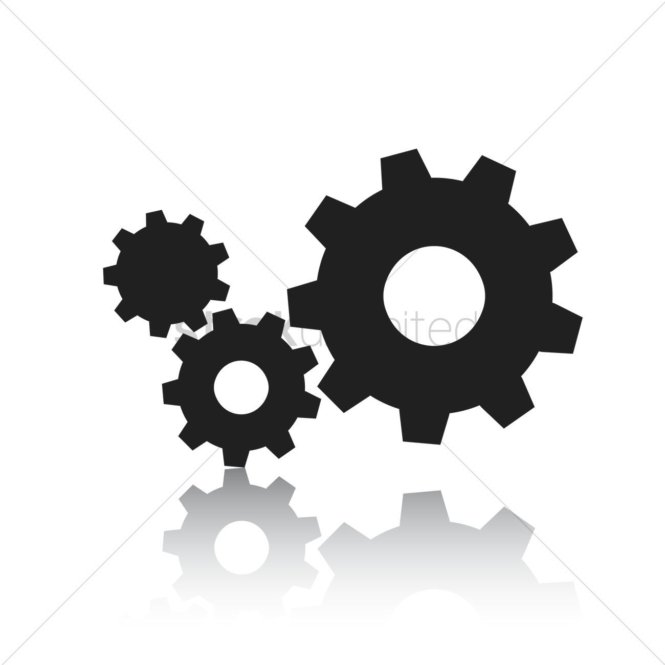 1300x1300 Gears Vector Image