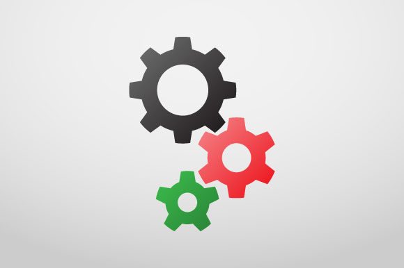 580x386 Gears Vector In Colorful Style Graphic