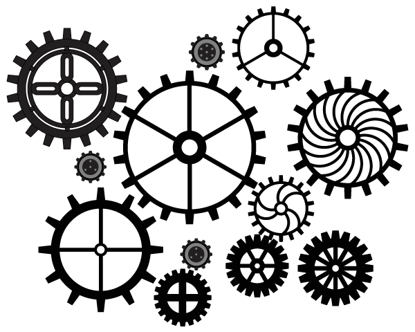 600x480 Free Gears Vector Art