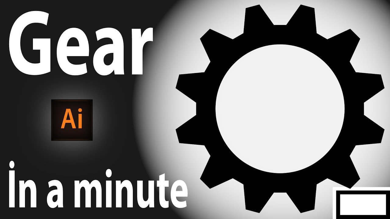 1280x720 Illustrator Gear Design Draw Cogwheel Settings Icon Design