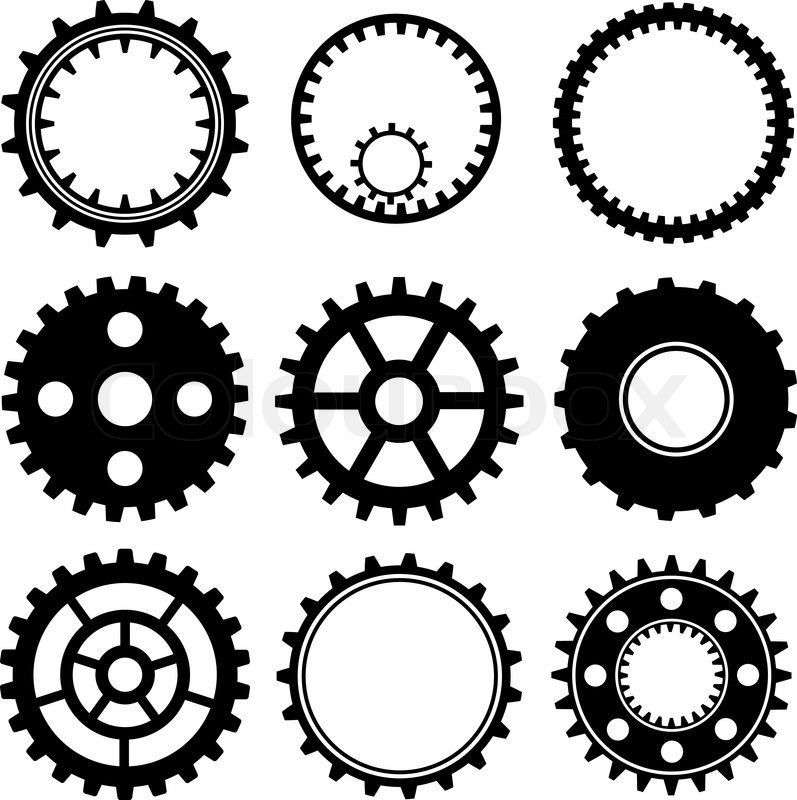 Set Of Industrial Gear Wheel Vector Stock Vector Colourbox 797x800 Set Of Industrial Gear Wheel Vector Stock Vector Colourbox