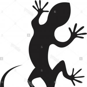 300x300 Photostock Vector Gecko Scorpion And Lizard Silhouettes Art Vector