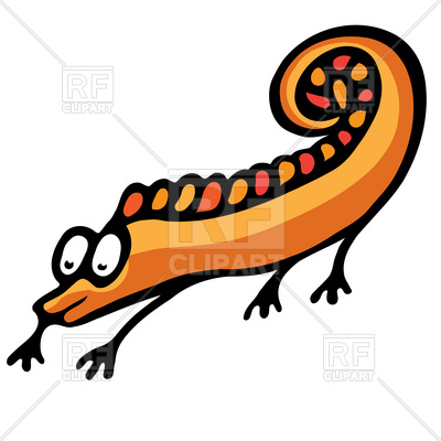 400x400 Funny Cartoon Gecko Vector Image Of Plants And Animals Dvarg
