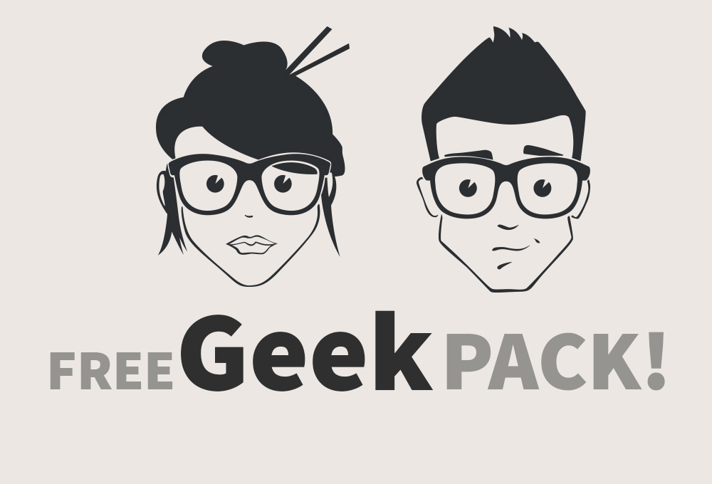 Geek Glasses Vector