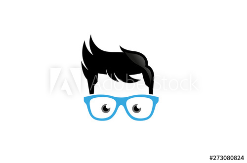 500x330 Creative Geek Glasses Logo Design Vector Symbol Illustration
