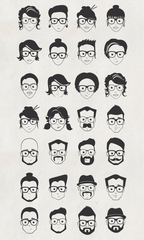 467x775 Geek Vector Icons Pack Pixelsmarket