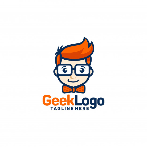 626x626 Geek Logo Design Template Vector Vector Premium Download