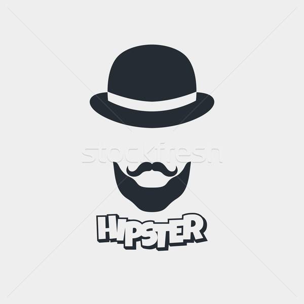 600x600 Hipster Retro Geek Vector Illustration