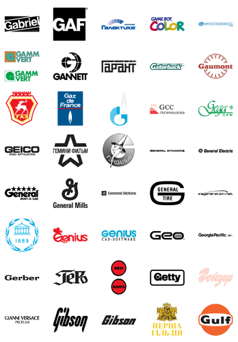 348x500 Free Vector Logos Famous Company Logos And Trademarks Letter G