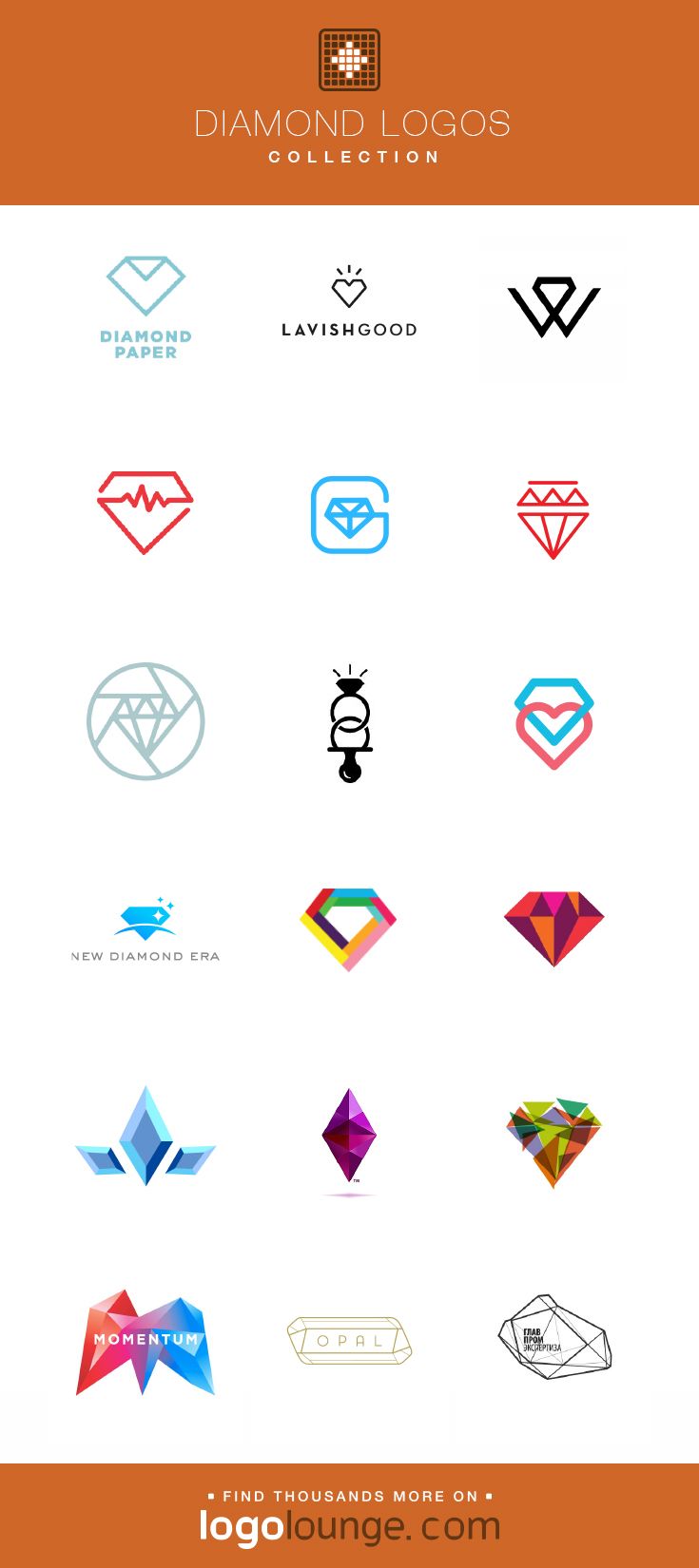 735x1650 Logo Collection Diamond Vector Logo Designs Jewel, Gem, Crystal