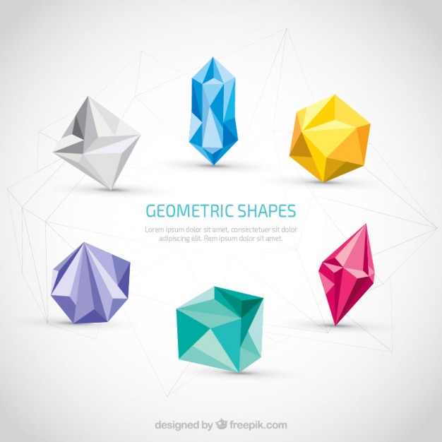 626x626 Colorful Geometric Shapes Vector Free Download