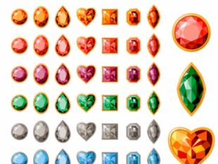 310x233 Colorful Gems Design Vector Free Vectors Ui Download