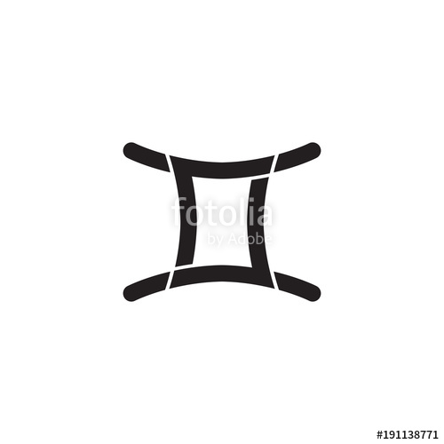 500x500 Gemini Vector Icon Stock Image And Royalty Free Vector