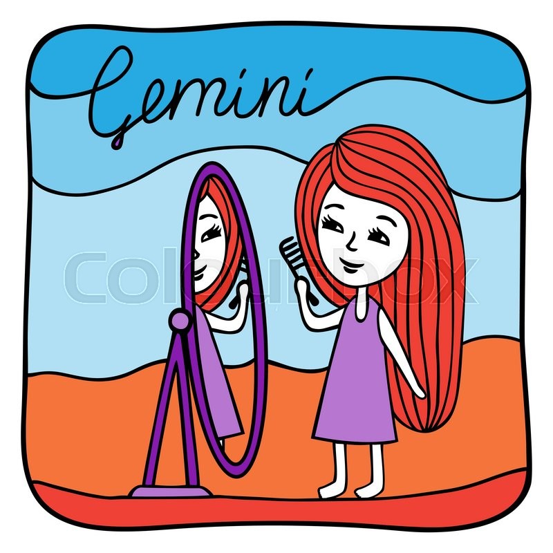800x800 Zodiac Signs Gemini Vector Stock Vector Colourbox
