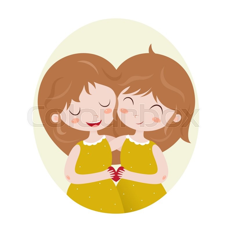 800x800 Cute Horoscope Zodiac Signs Gemini Stock Vector Colourbox