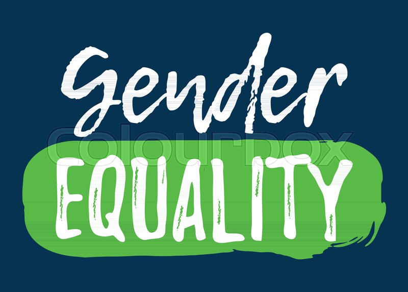 800x572 Gender Equality Label Font With Stock Vector Colourbox
