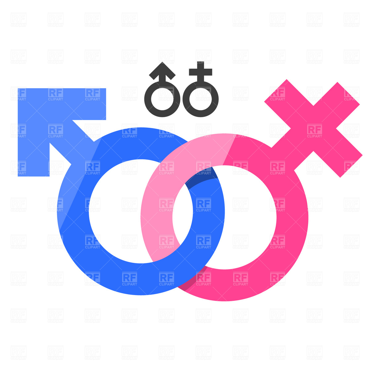 1200x1200 Male And Female Gender Signs Vector Image Of Signs, Symbols, Maps