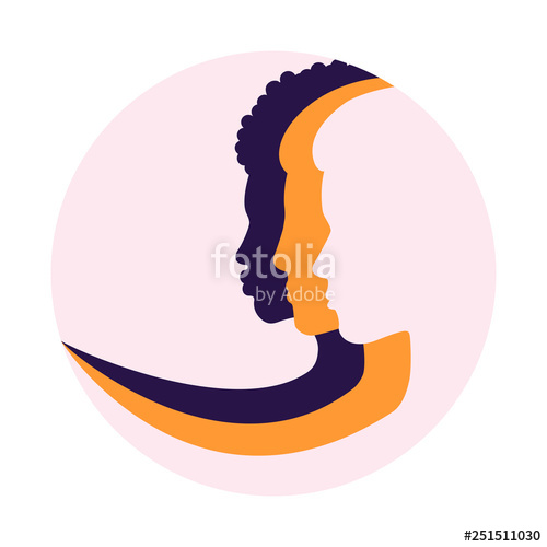 500x500 Sisterhood Feminism Gender Equality Set Of Female Face