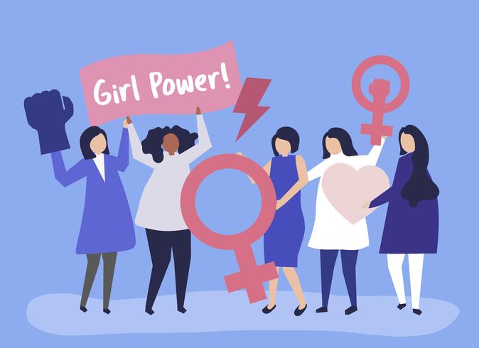 674x490 Feminists Supporting Gender Equality With A Peaceful Rally