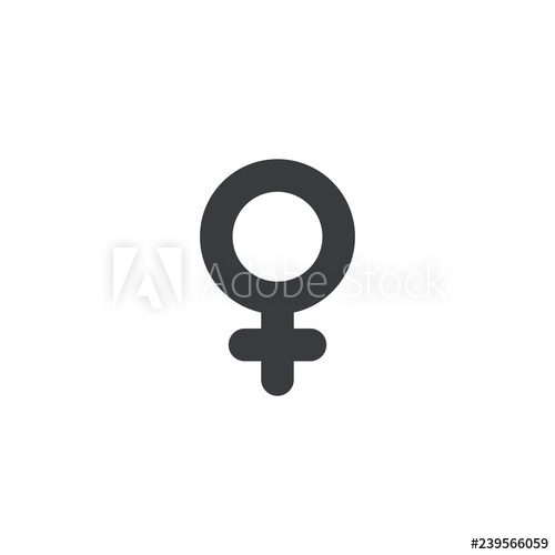 500x500 Female Gender Icon, Vector Icon Women Symbol Girl Sign Sex