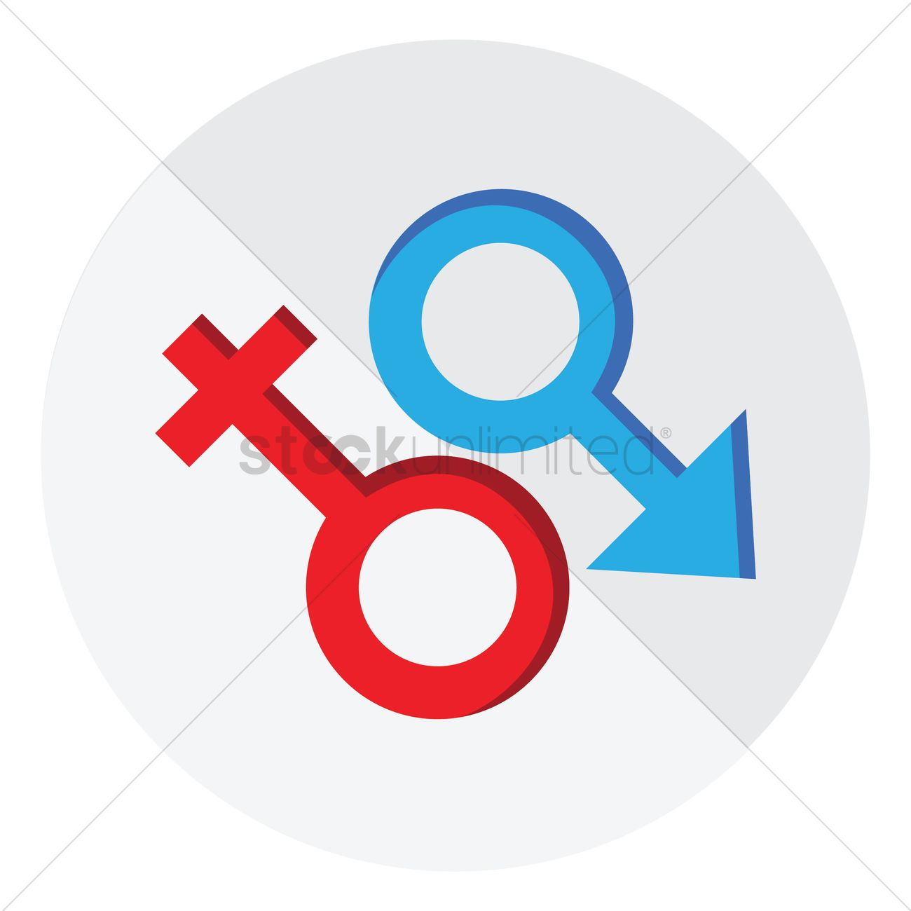 1300x1300 Gender Symbols Vector Image