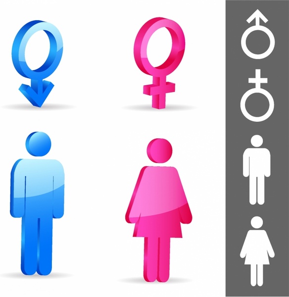 584x600 Gender Symbols Free Vector In Adobe Illustrator