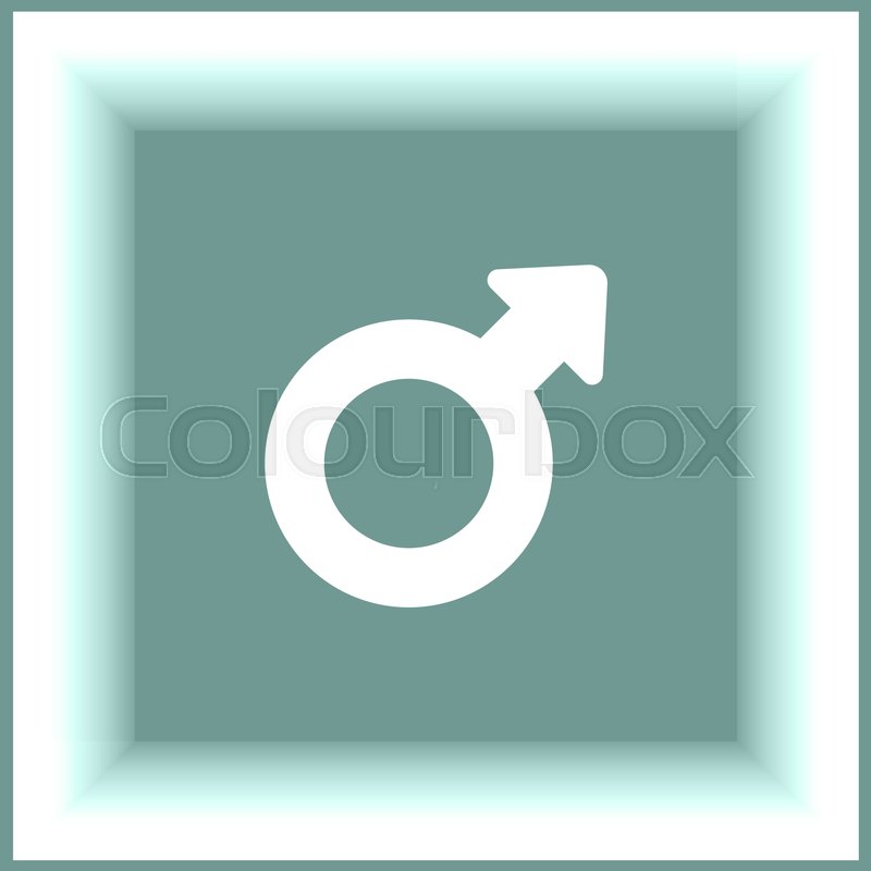 800x800 Male Gender Symbol Vector Icon Stock Vector Colourbox