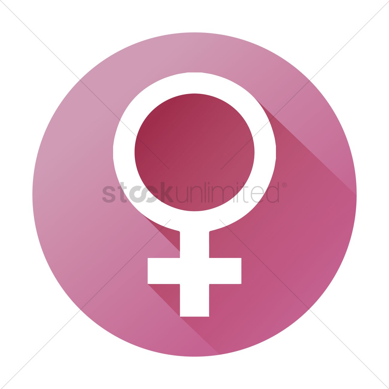 1300x1300 Female Gender Icon Vector Image