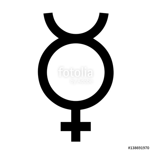 500x500 Gender Symbol From The Symbol Of Mercury This Symbol Is Used