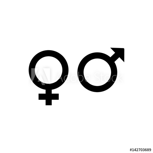 500x500 Gender Symbol Vector Illustration