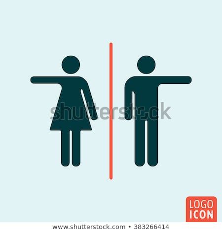 450x470 Man And Woman Icon Isolated Toilet, Wc, Restroom Symbol Male