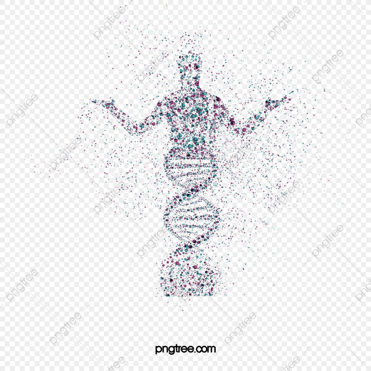 1200x1200 Gene Vector Background, Abstract Background, Gene, Life