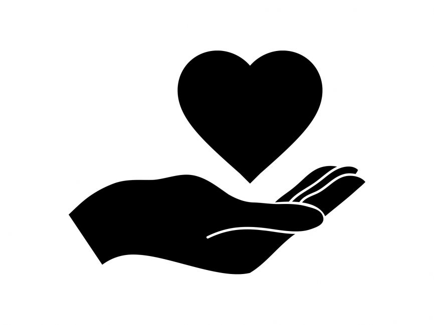 866x650 Hand And Heart Vector