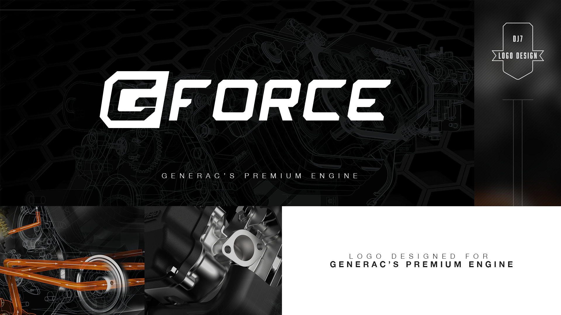 1920x1080 Generac G Force Engine Logo On Behance