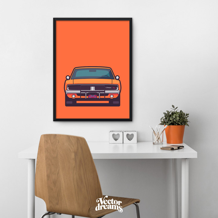 720x720 Dodge Charger Front Vector Dreams