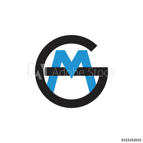 500x500 Letters Gm Linked Logo Vector