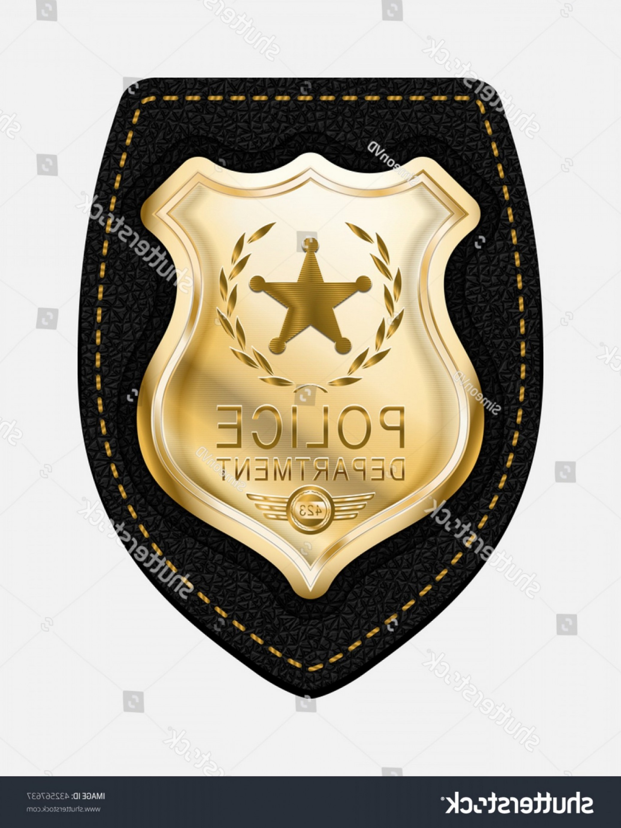 Generic Police Badge Vector at Vectorified.com | Collection of Generic ...