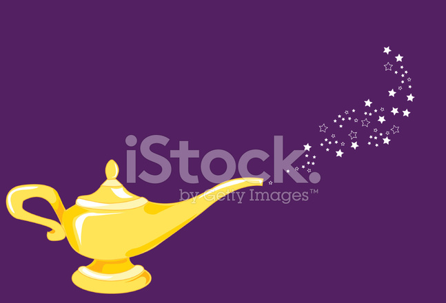 647x440 Genie Bottle Stock Vector