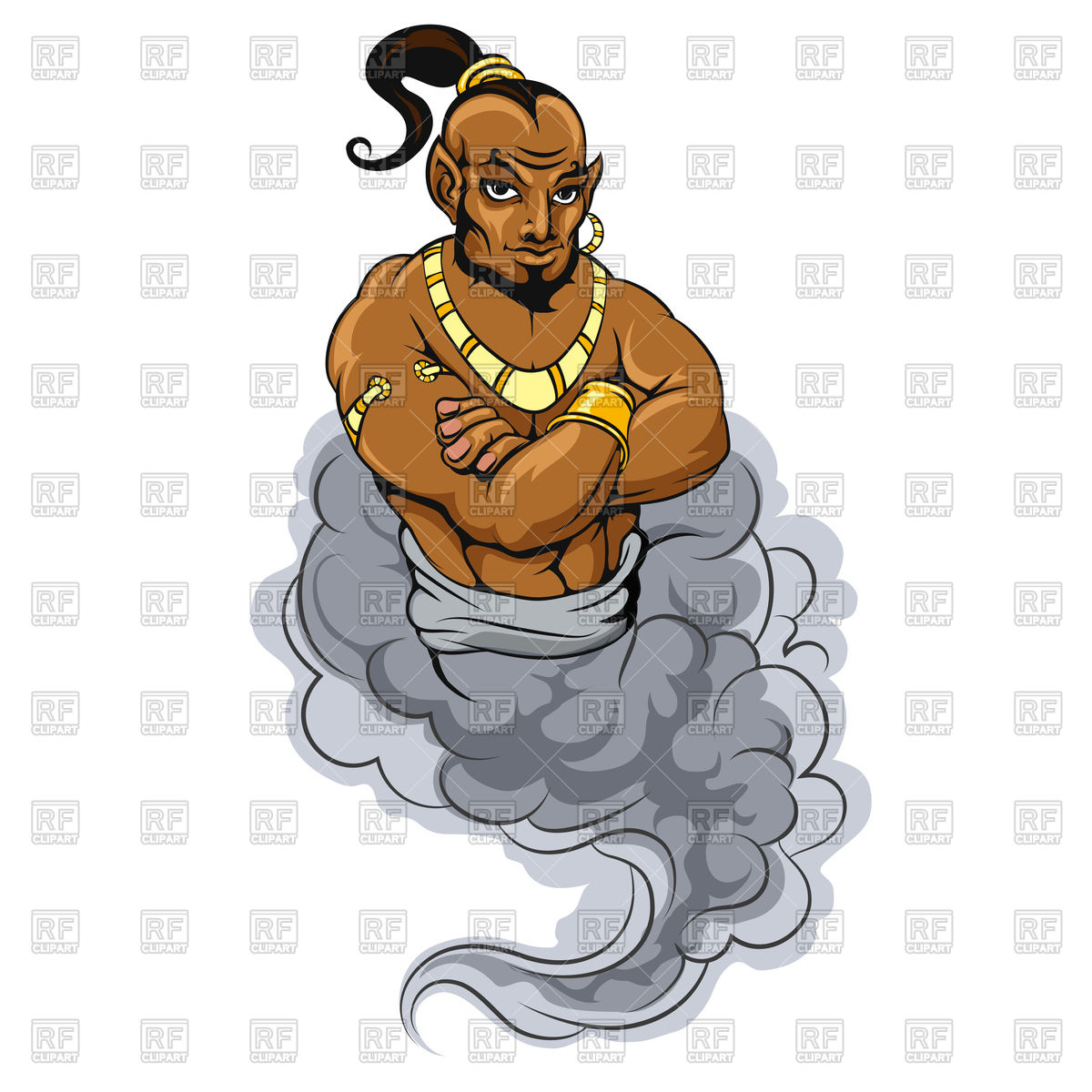 1200x1200 Genie Coming Out Of Magic Lamp Vector Image Of People Vectortatu